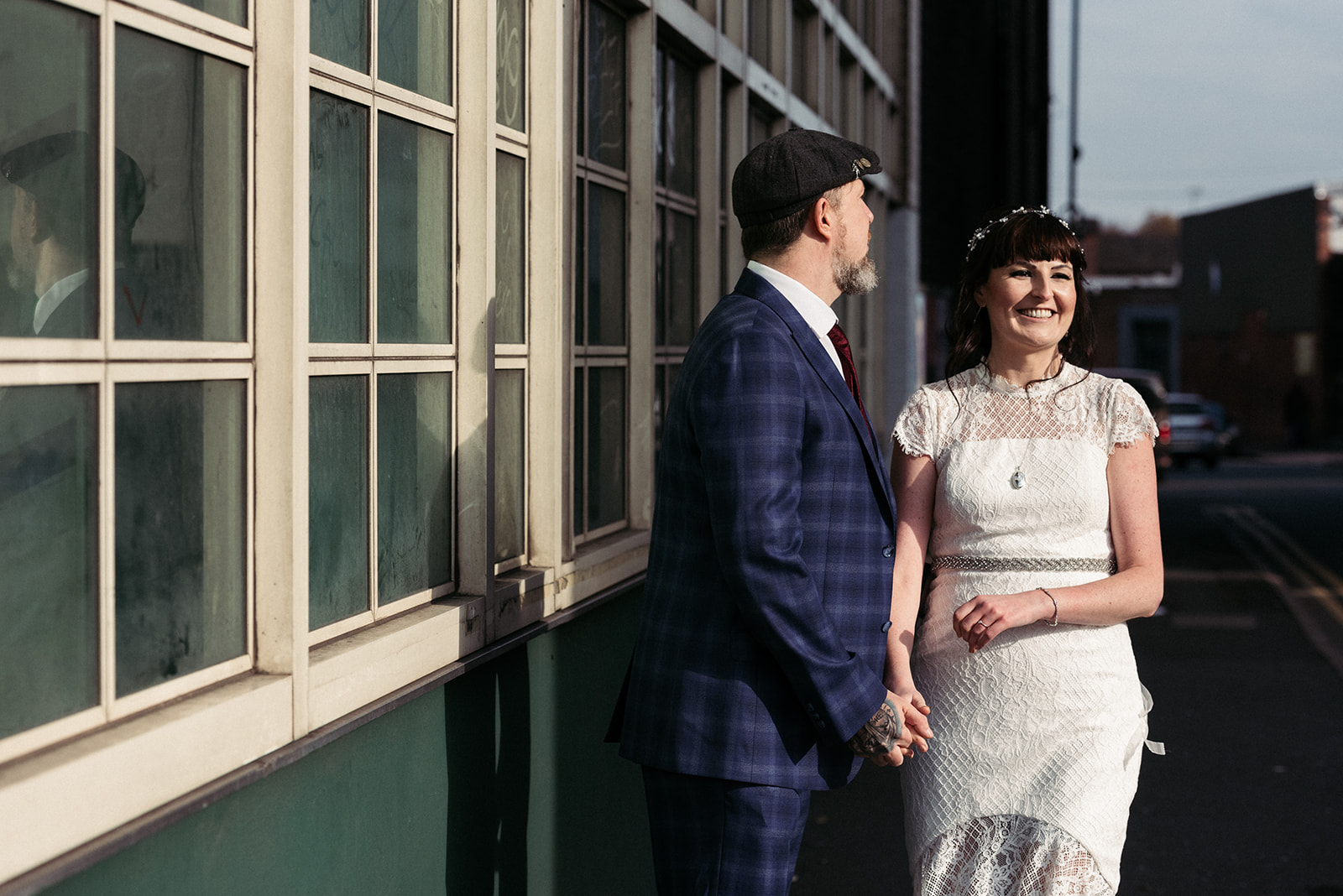 relaxed micro wedding photo in Digbeth by Birmingham wedding photographers byGarazi